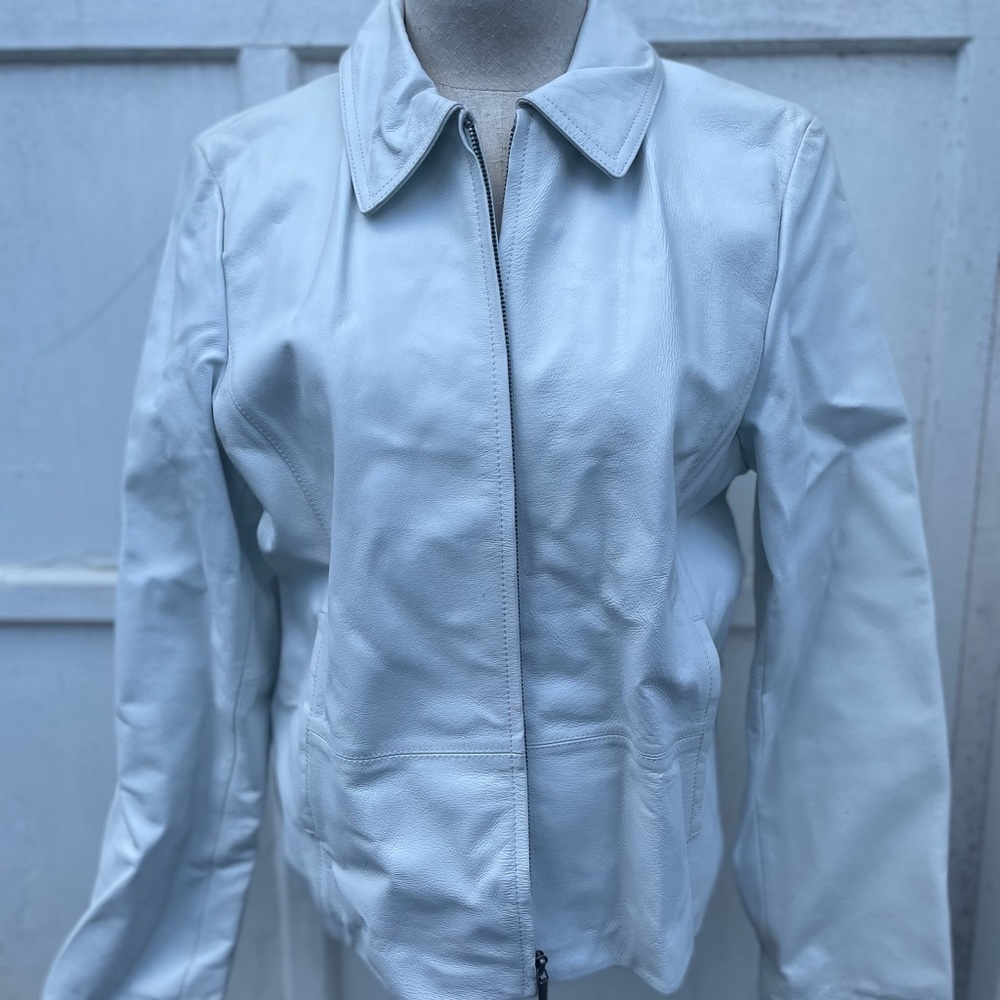 White All Leather Women’s Jacket